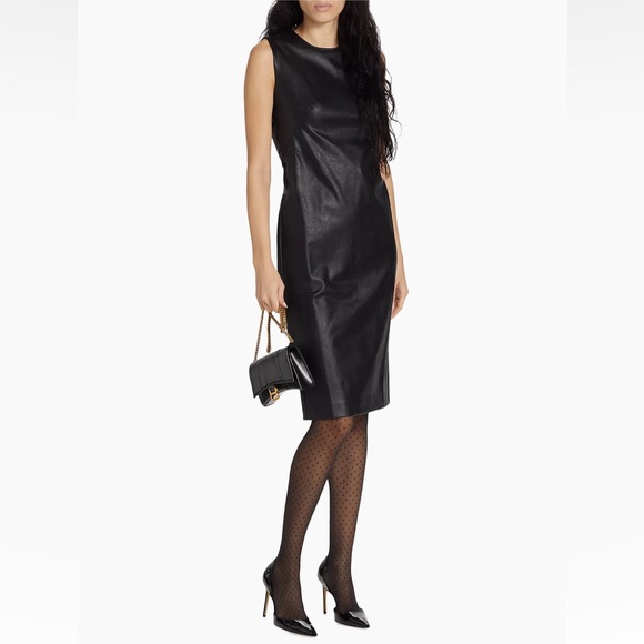 Spanx Faux Leather Sheath Dress - Picture 2 of 7
